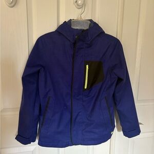 Under Armour Kids shell with removable liner in Blue with Black Accents